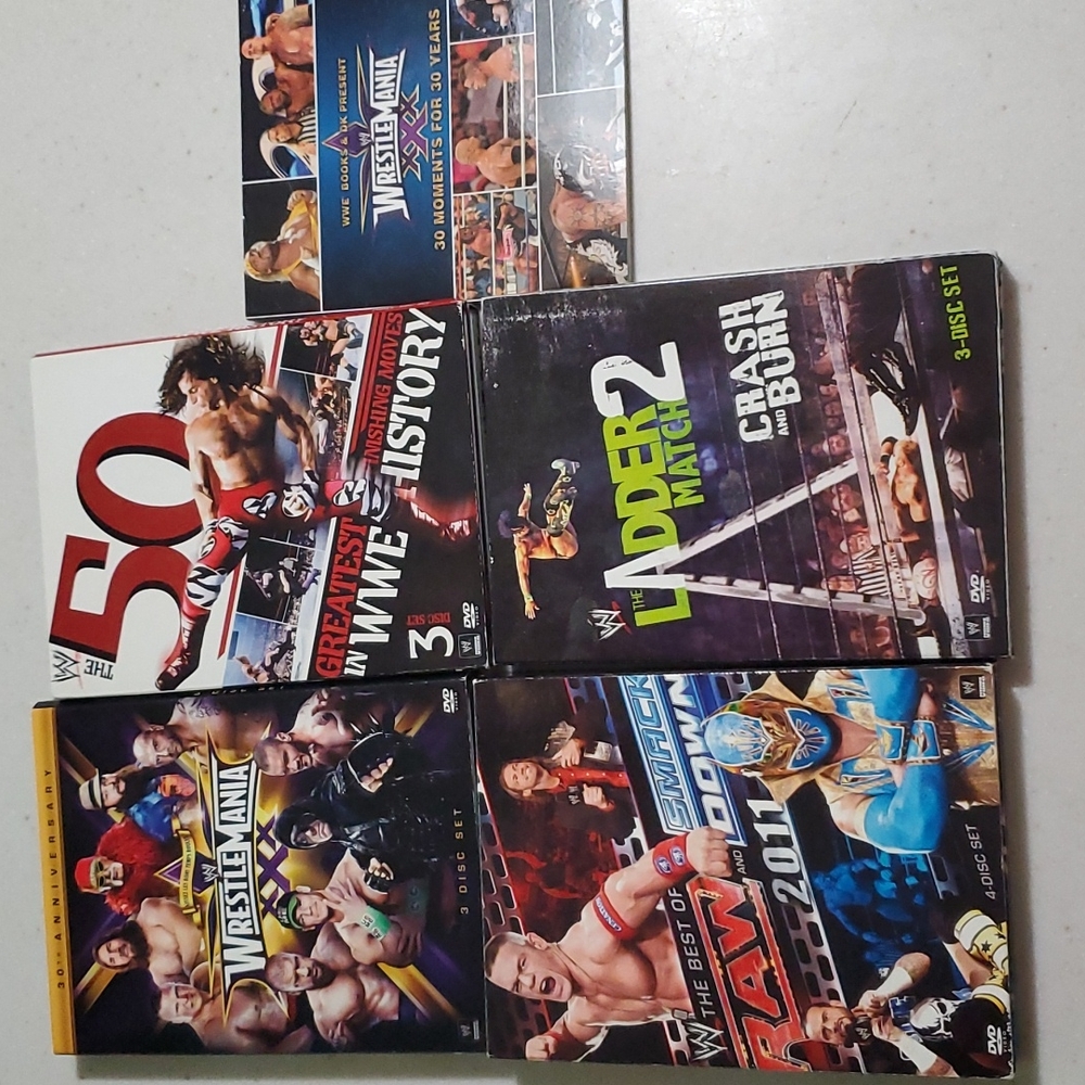 WWE dvds lot of 4